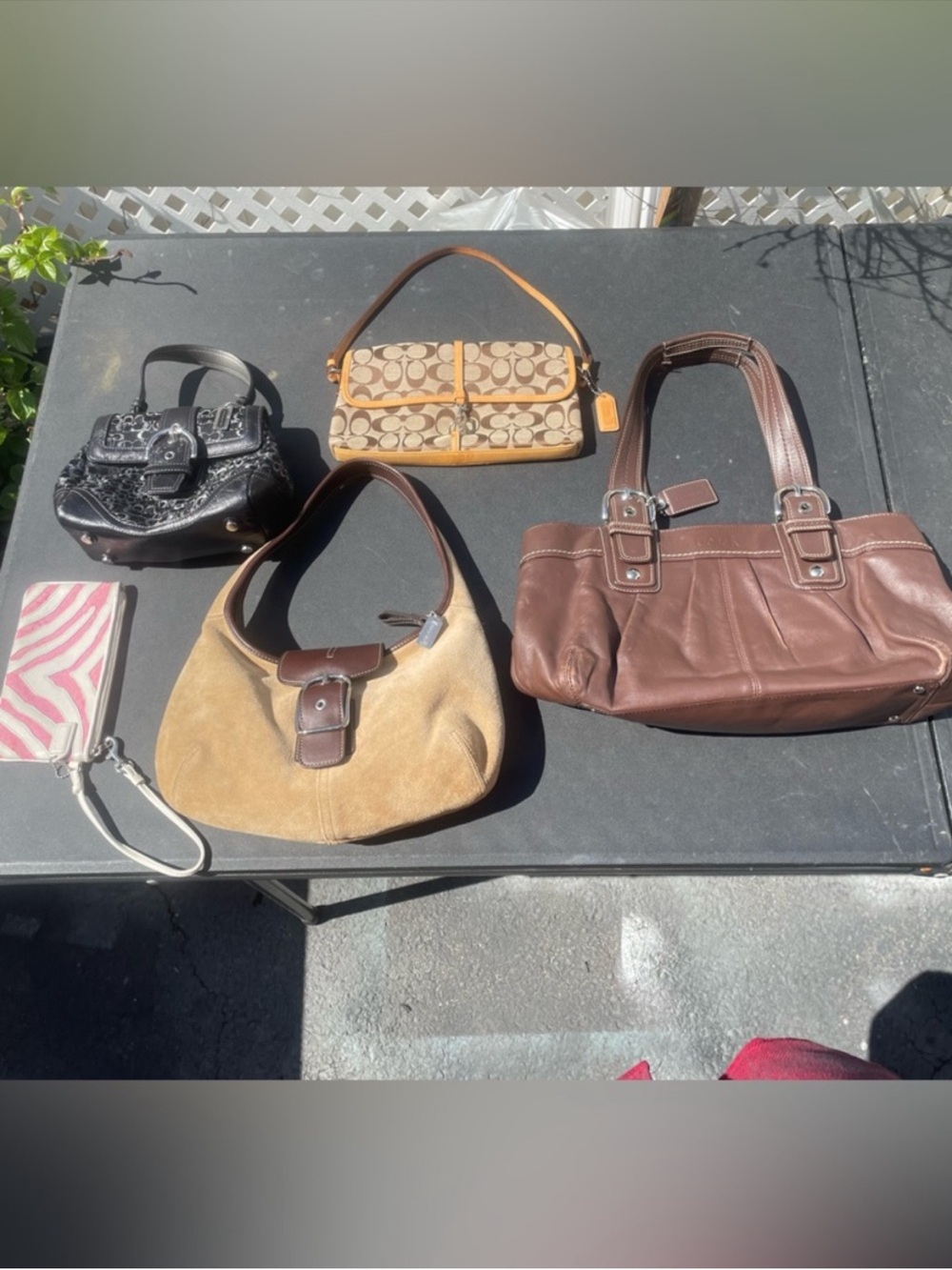 Coach handbags bundle lot of 5